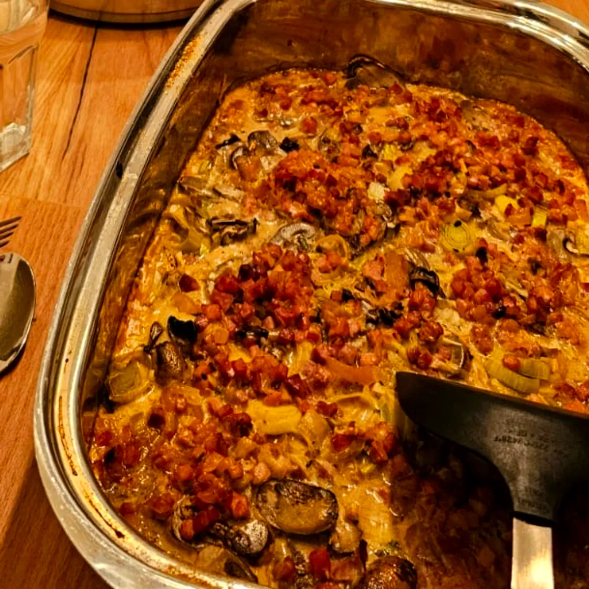 Hearty Pork Tenderloin & Spätzle Bake