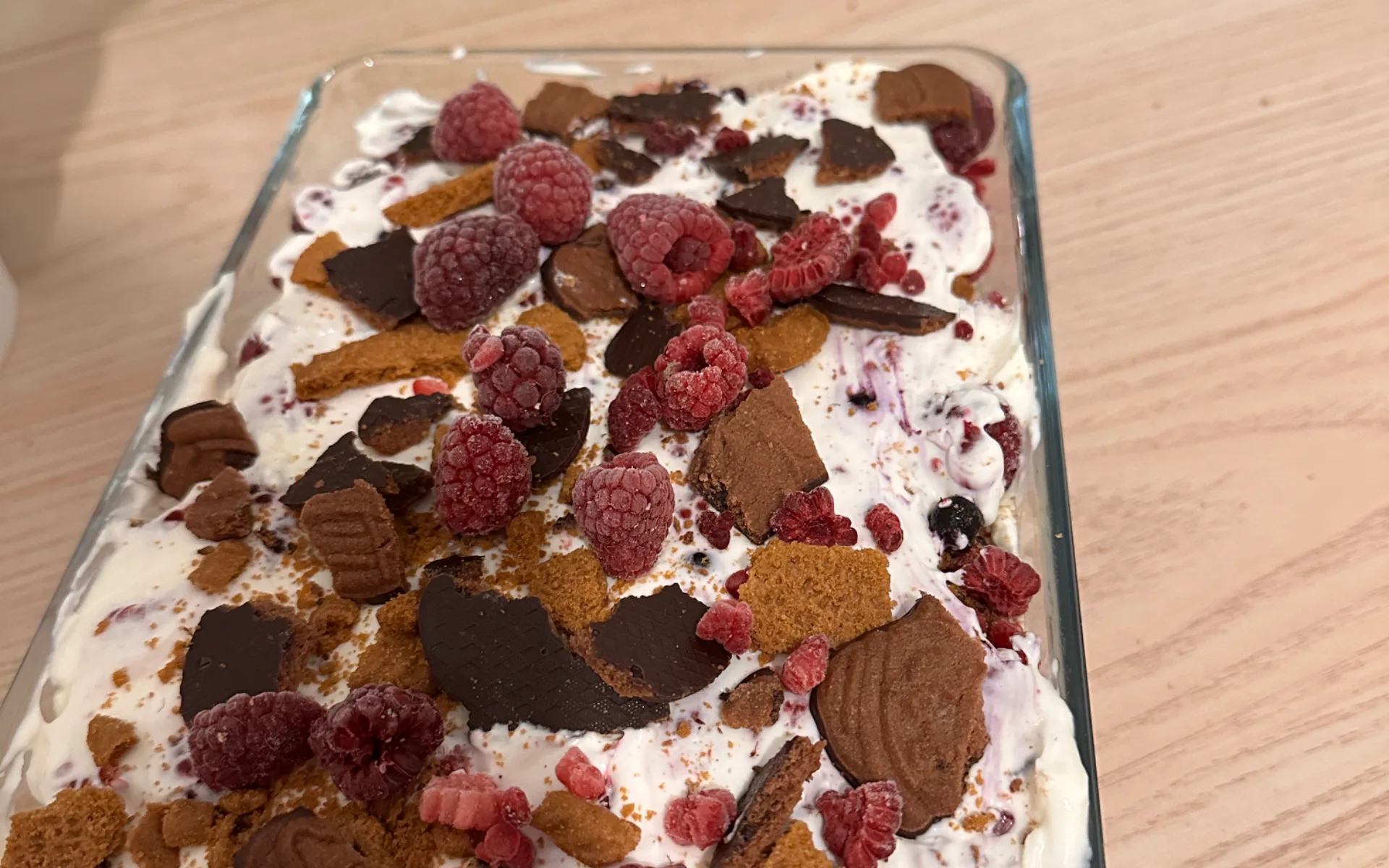 Lush Raspberry Mascarpone Layered Trifle