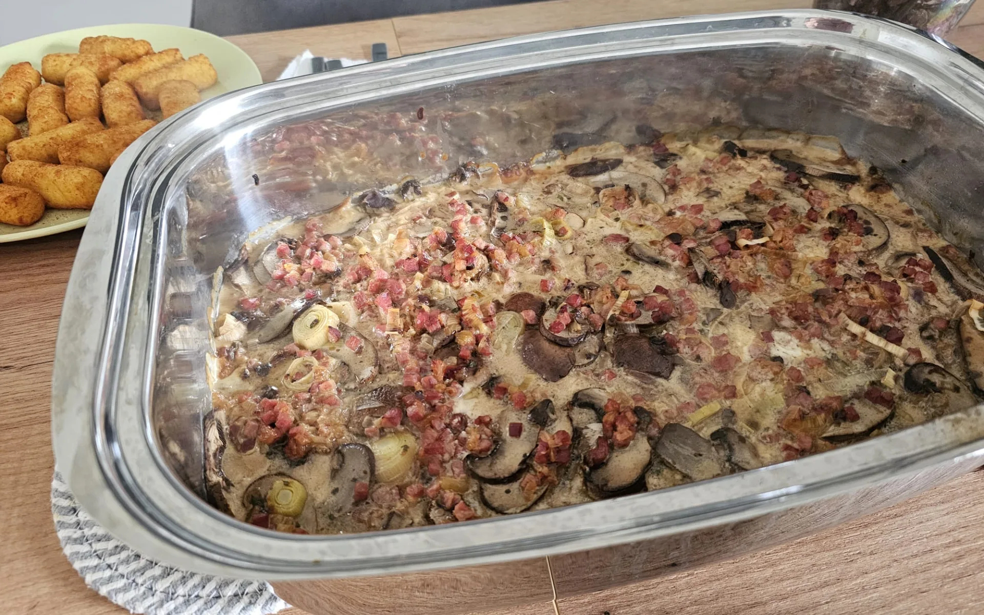 Hearty Pork Tenderloin & Spätzle Bake