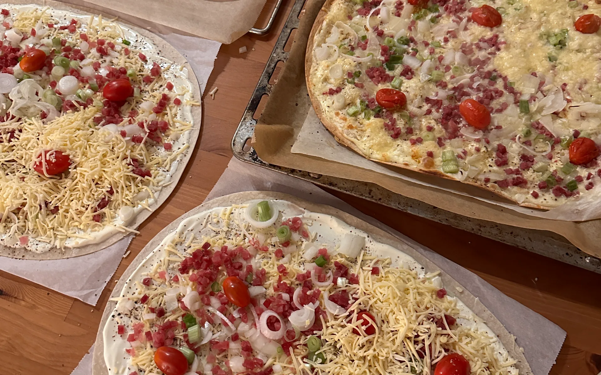 Savory Alsatian Flammkuchen