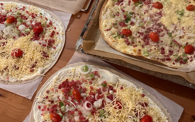 Savory Alsatian Flammkuchen